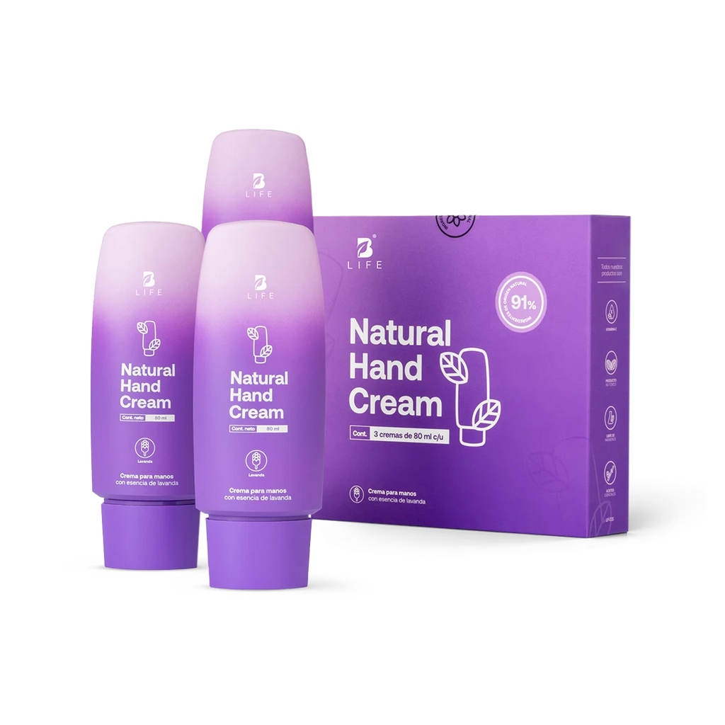 Natural Hand Cream Lavanda | Crema Natural para Manos Lavanda 80 ml c/u