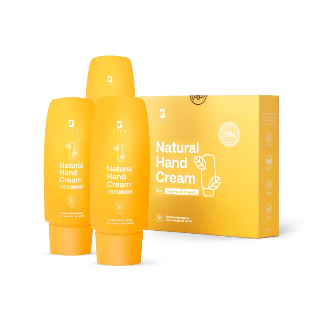 Natural Hand Cream Vainilla | Crema Natural para Manos Vainilla 80 ml c/u