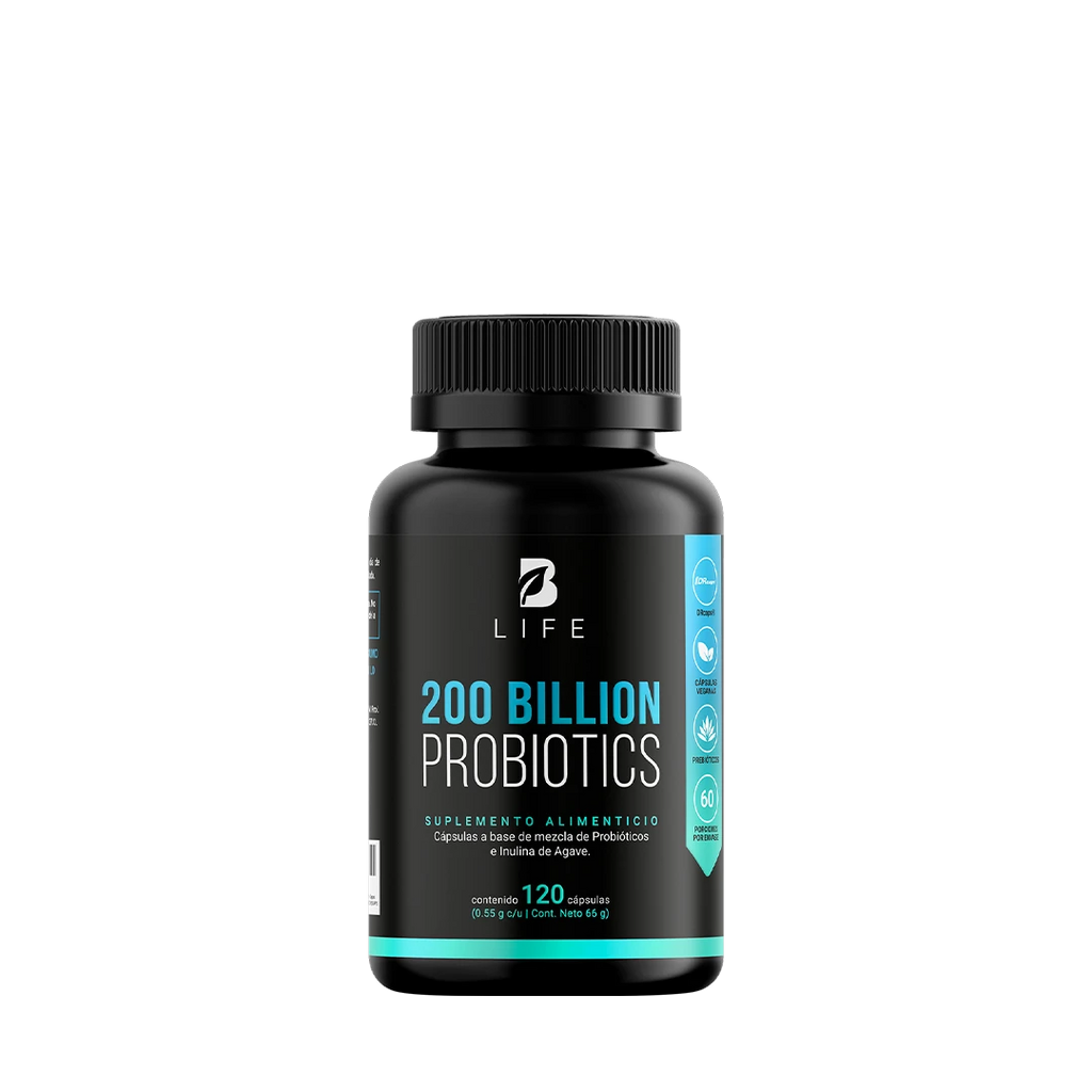 200 billones de probióticos | con Inulina de Agave | DRcaps  - 120 Caps |  550 mg - B Life®