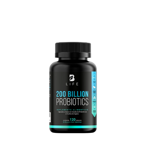 200 billones de probióticos | con Inulina de Agave | DRcaps  - 120 Caps |  550 mg - B Life®