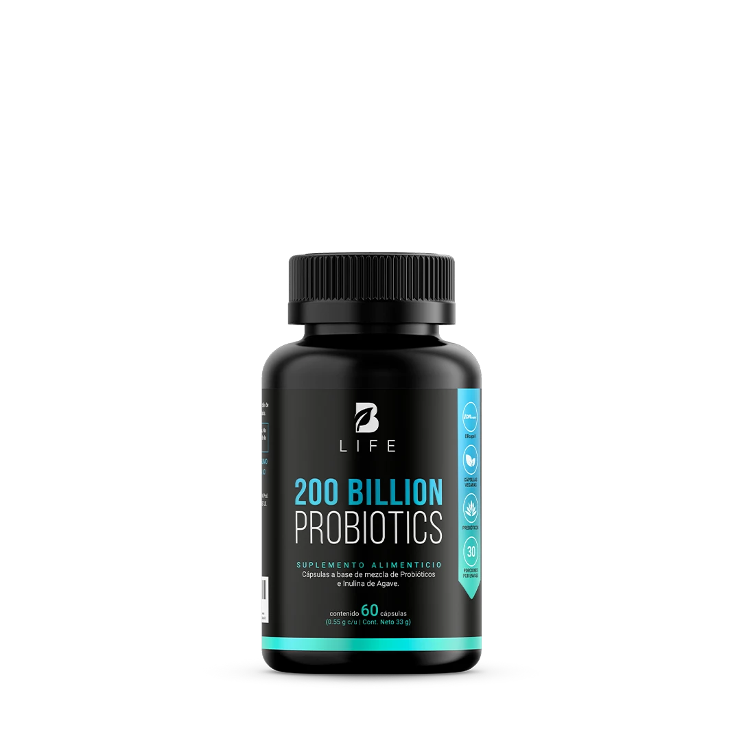 200 billones de probióticos | con Inulina de Agave | DRcaps  - 60 Caps | 550 mg - B Life®