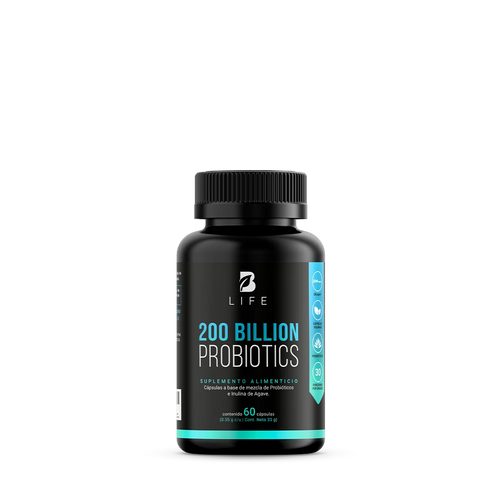 200 billones de probióticos | con Inulina de Agave | DRcaps  - 60 Caps | 550 mg - B Life®