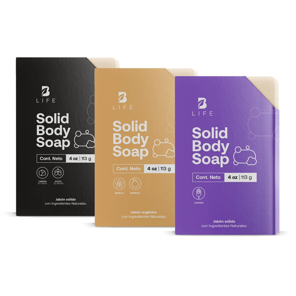 Solid Body Soap | Set de 6 Jabones Naturales en Barra 113 g c/u