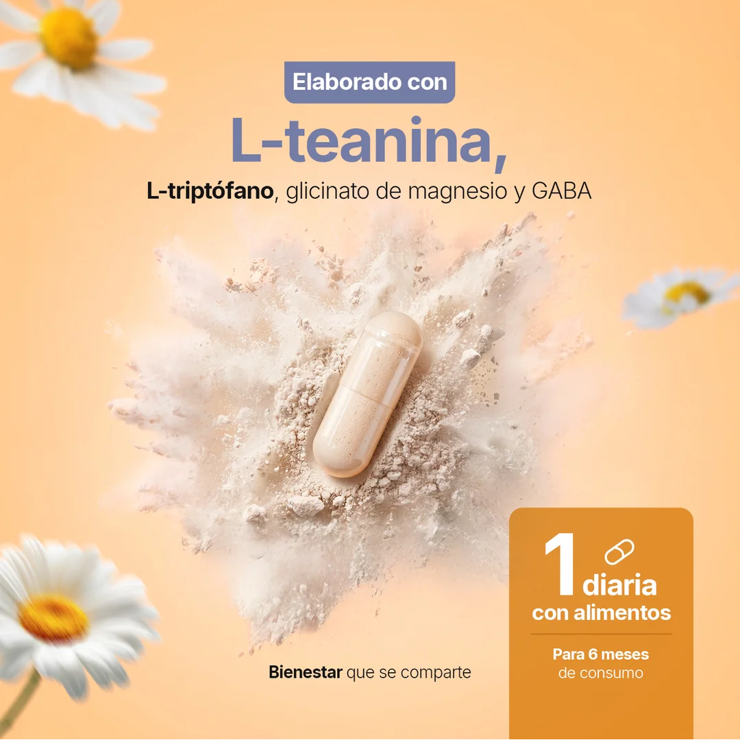 L-Teanina con GABA y Glicinato de Magnesio | 200 mg por porción