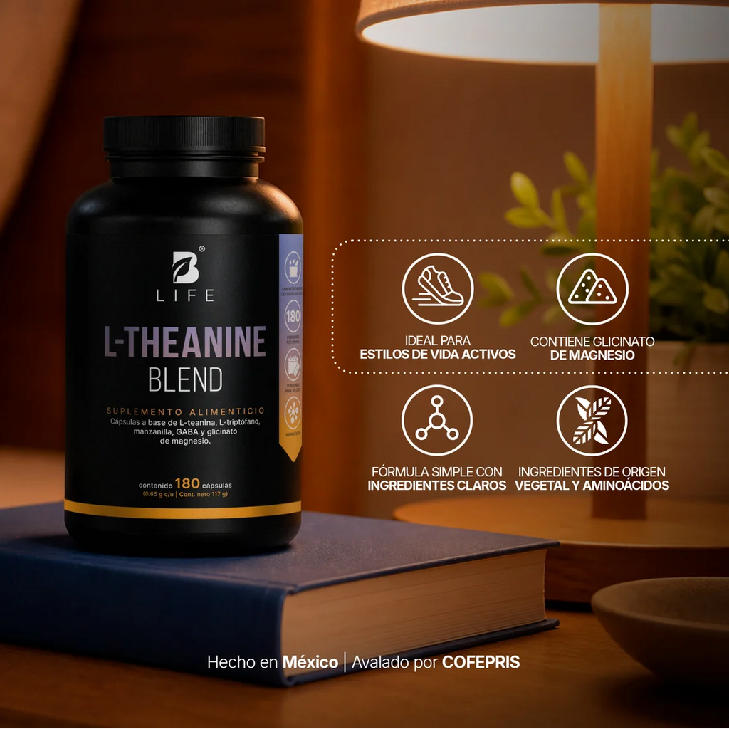 L-Teanina con GABA y Glicinato de Magnesio | 200 mg por porción