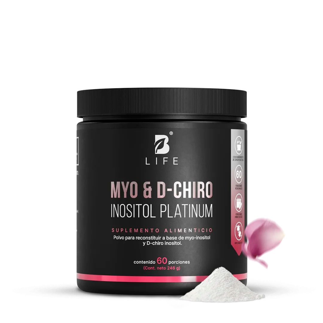 Myo & D-Chiro Inositol Platinum | Relación Ideal 40:1 de Alta Pureza en Polvo | Fórmula Platinum | B Life