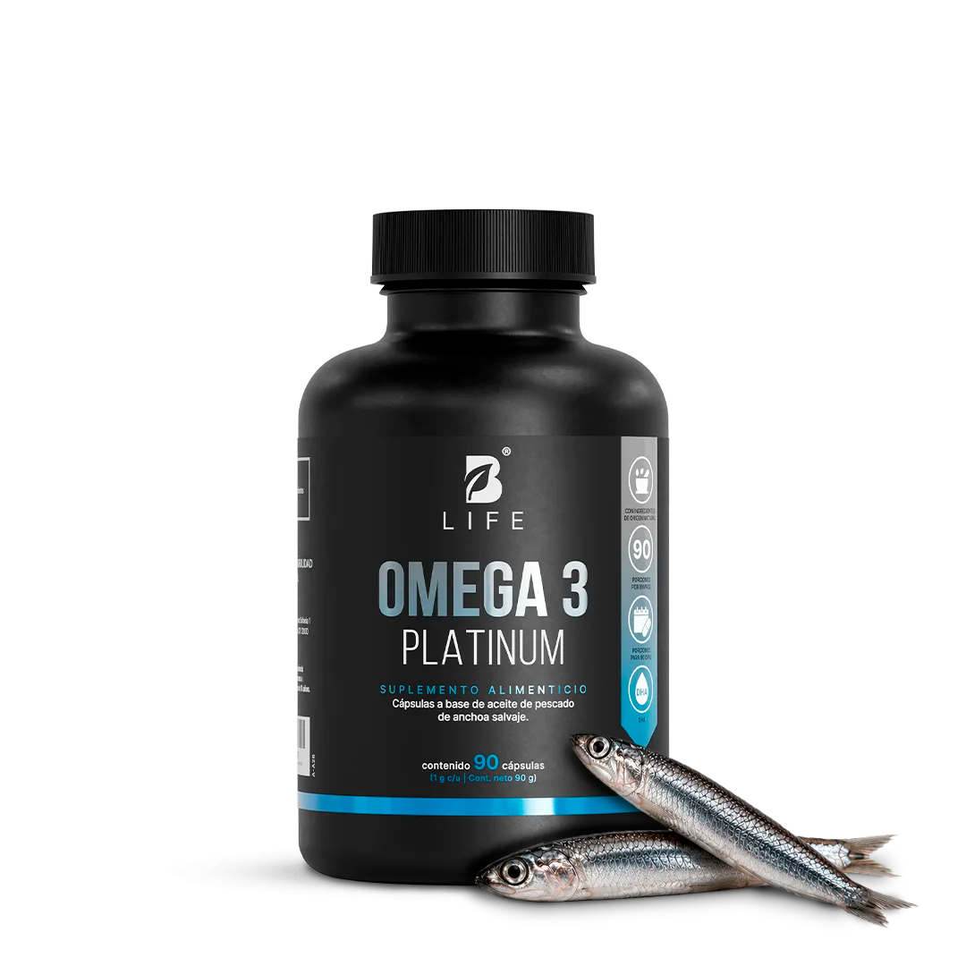Omega 3 Platinum | Anchoa Salvaje con EPA y DHA | sin Metales Pesados | 1000 mg por porción