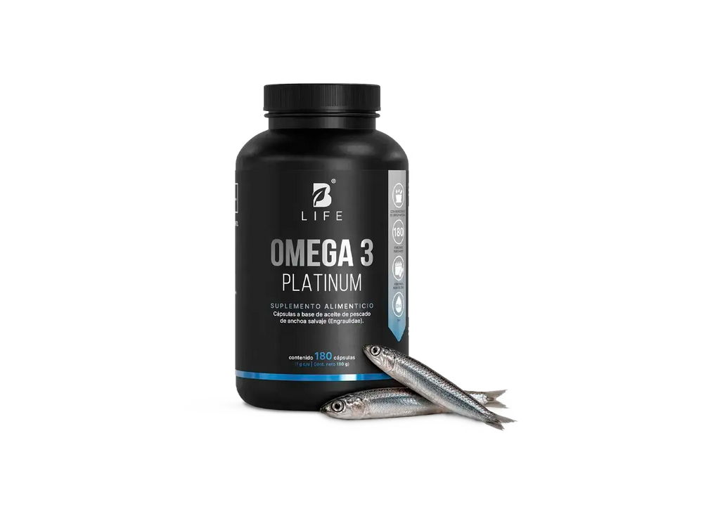 Omega 3 Platinum | Anchoa Salvaje con EPA y DHA | sin Metales Pesados | 1000 mg por porción