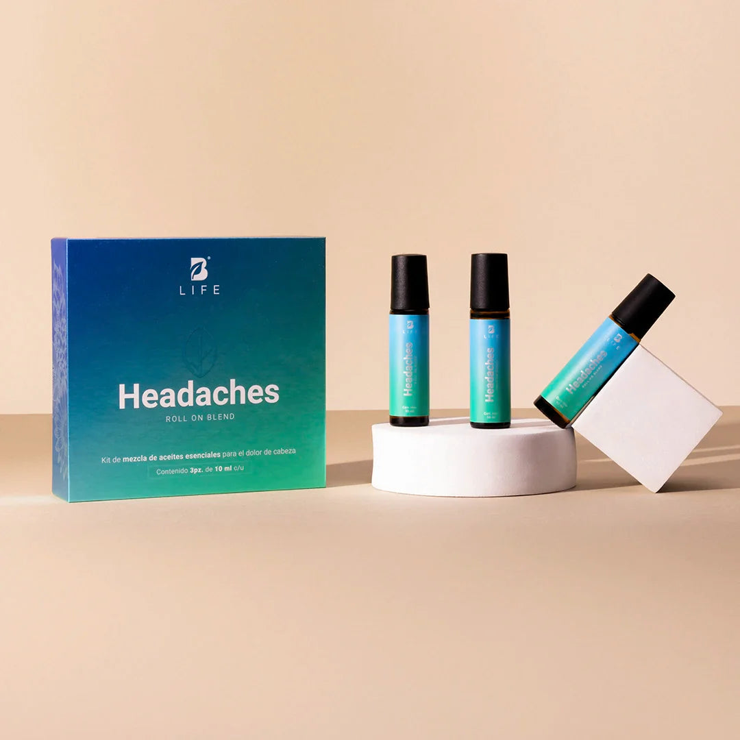 Headaches | Aceite Roll On 3 piezas 10 ml c/u