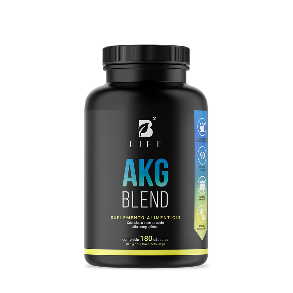 AKG | 1000mg por porción |  180 Cápsulas  - 180 Caps | 500 mg - B Life®