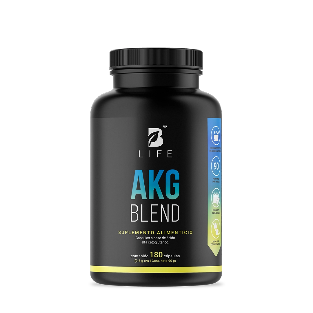AKG | 1000mg por porción |  180 Cápsulas  - 180 Caps | 500 mg - B Life®