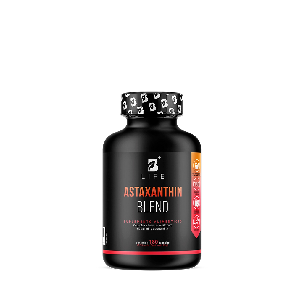Astaxantina | con Aceite de Salmón | 180 cápsulas - 180 Caps | 250 mg - B Life®