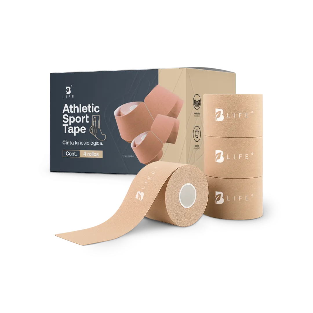 Athletic Sport Tape B Life. Cinta Kinesiológica 4 rollos - Beige - B Life®