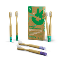 Bamboo Toothbrush Kids | Cepillos Dentales de Bambú para Niños 6 o 12 Piezas - Kit 6 unidades - B Life®