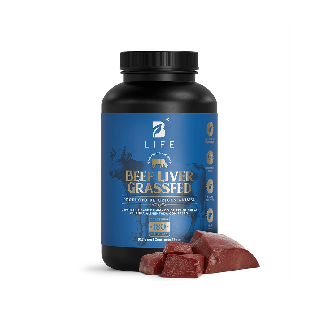Hígado Vacuno | Res de Nueva Zelanda | 180 cápsulas  - 180 Caps | 700 mg - B Life®