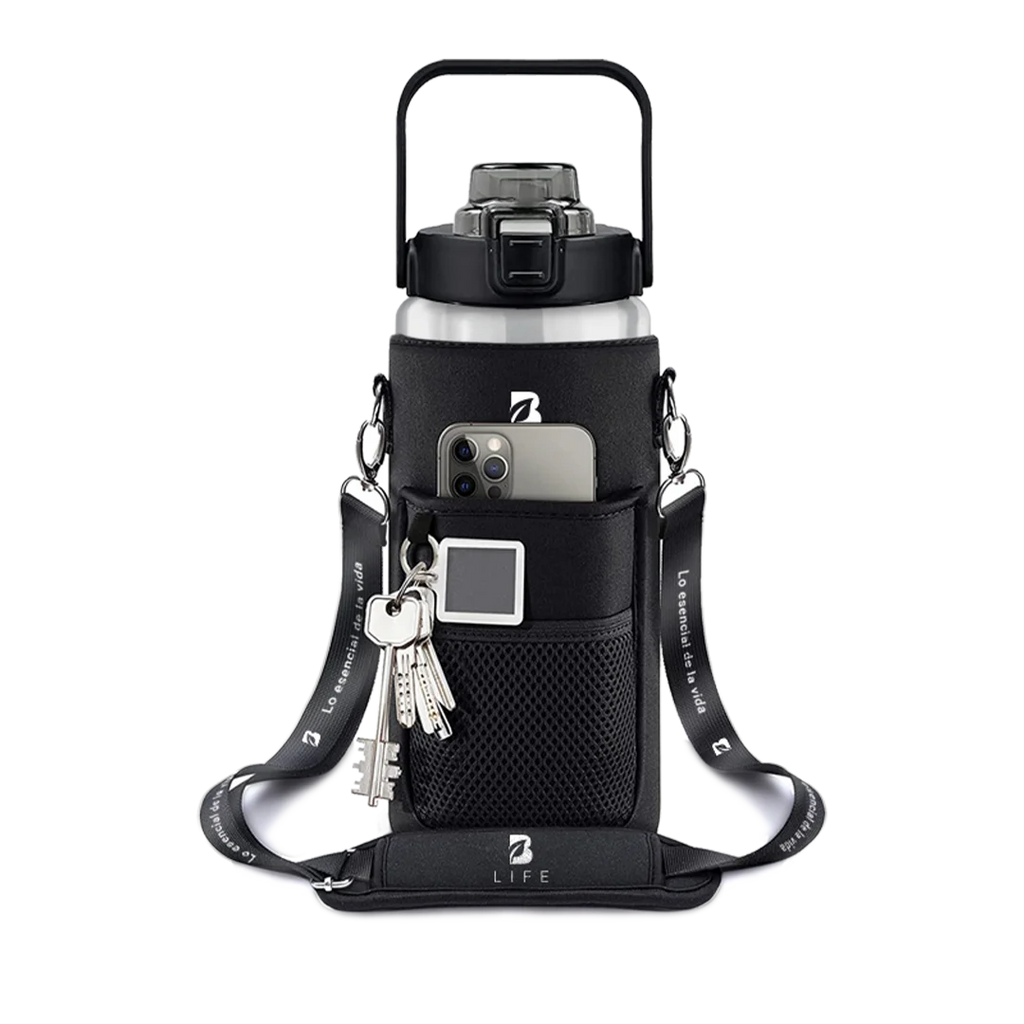 Botella Motivacional | Negra 2 L - 2 L - B Life®
