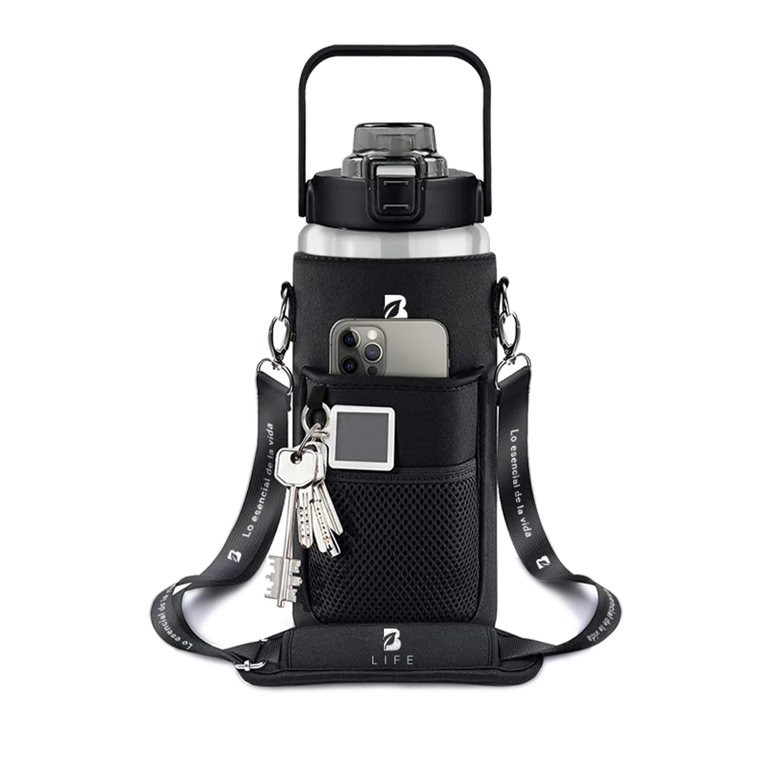 Botella Motivacional | Negra 2 L - 2 L - B Life®
