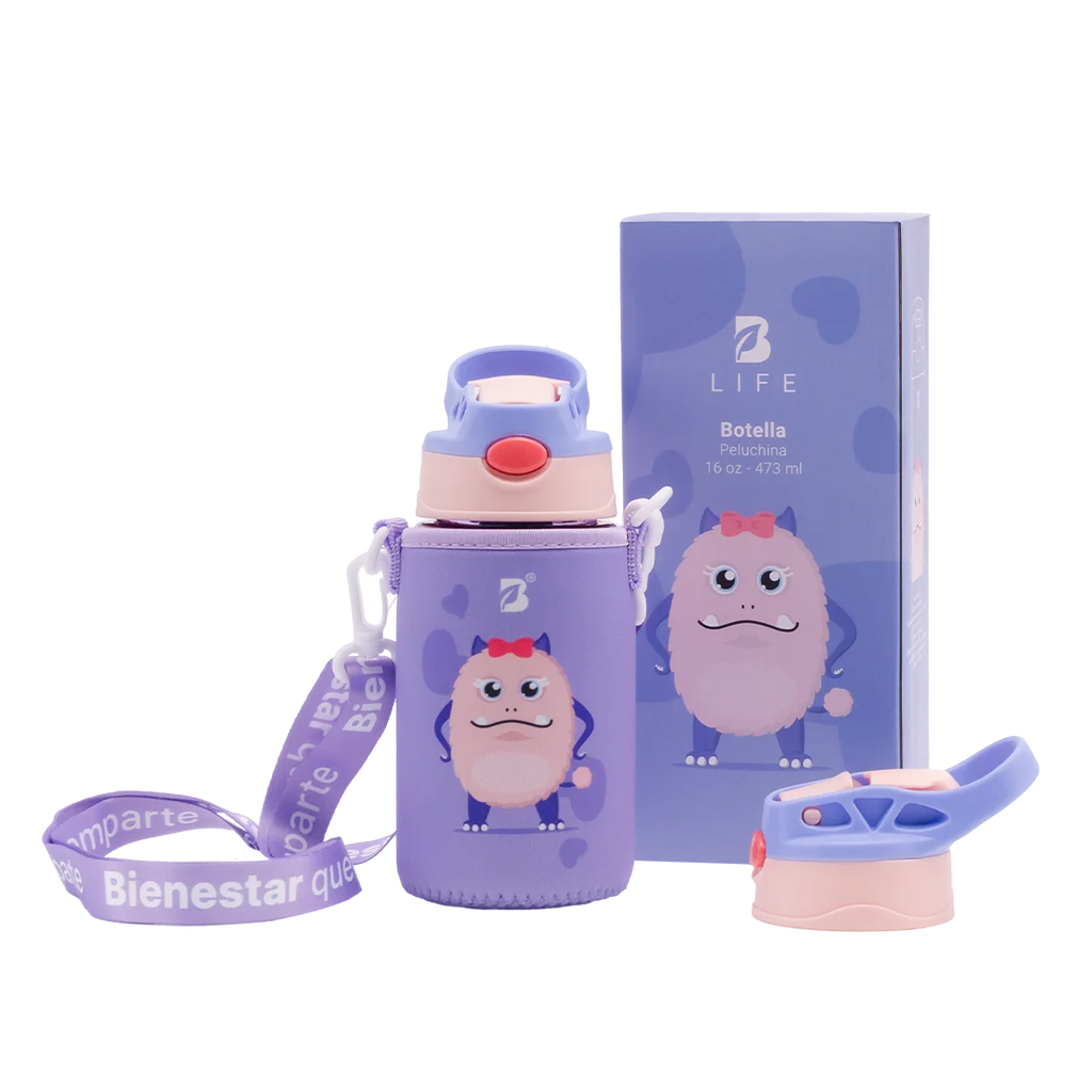 Botella Para Niños | Peluchina 473 ml - 473 ml - B Life®
