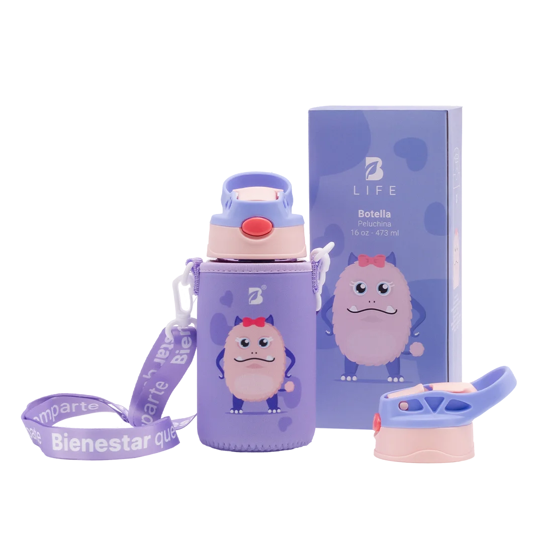 Botella Para Niños | Peluchina 473 ml - 473 ml - B Life®