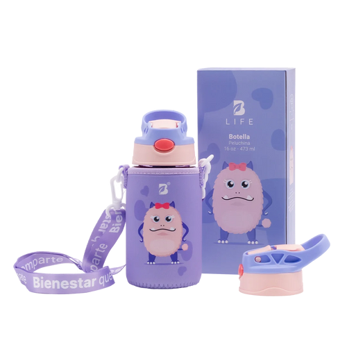 Botella Para Niños | Peluchina 473 ml - 473 ml - B Life®