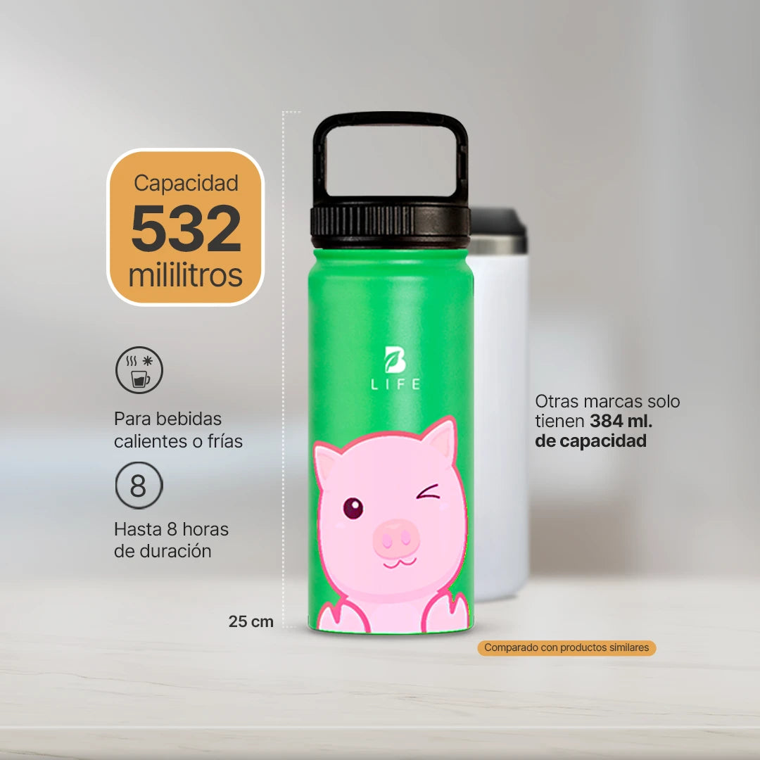 botella-termica-ninos-cerdito-bpa-libre