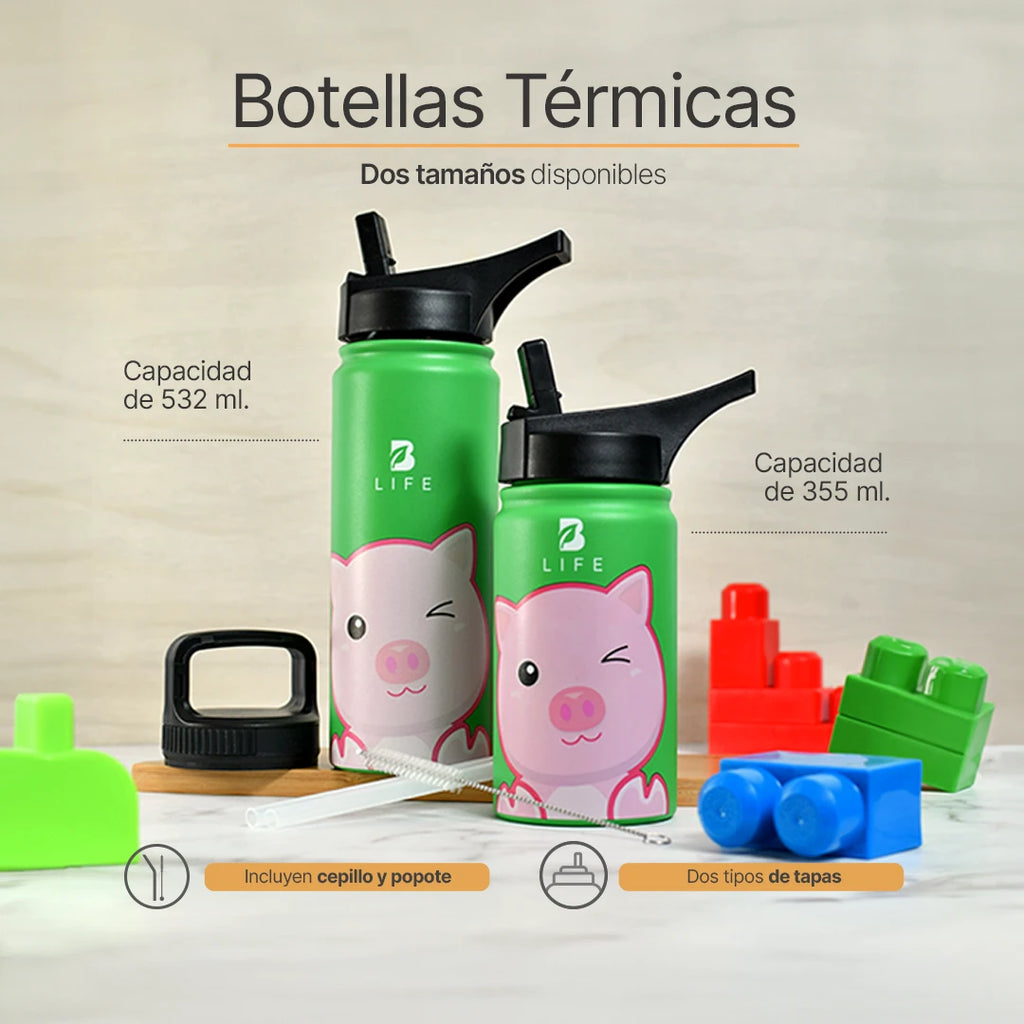 botella-termica-ninos-cerdito-bpa-libre