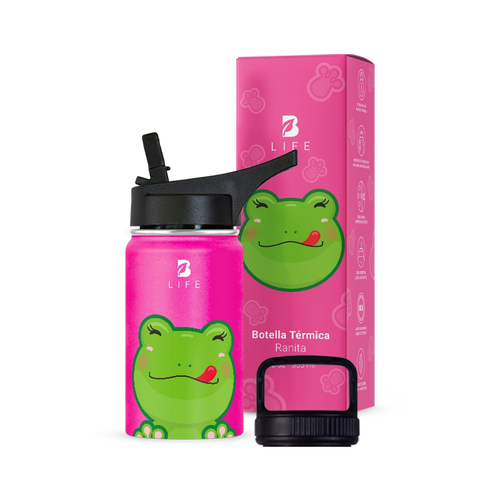 Botella Térmica Para Niños | Ranita 355 y 532 ml - 12 oz (355 ml) - B Life®