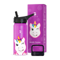 Botella Térmica Para Niños | Unicornio 355 y 532 ml - 18 oz (532 ml) - B Life®