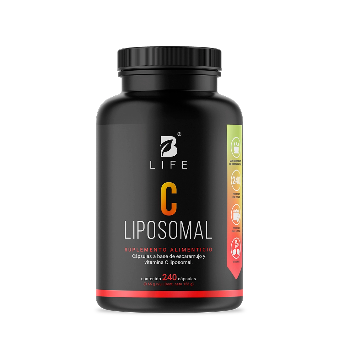 Vitamina C Liposomal | con Escaramujo | 240 cápsulas  - 240 Caps | 650 mg - B Life®