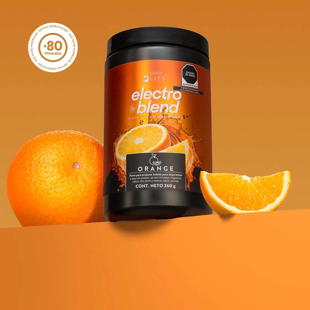 Electroblend Orange | Bebida Hidratante Sin Azúcar sabor Naranja 60 servicios