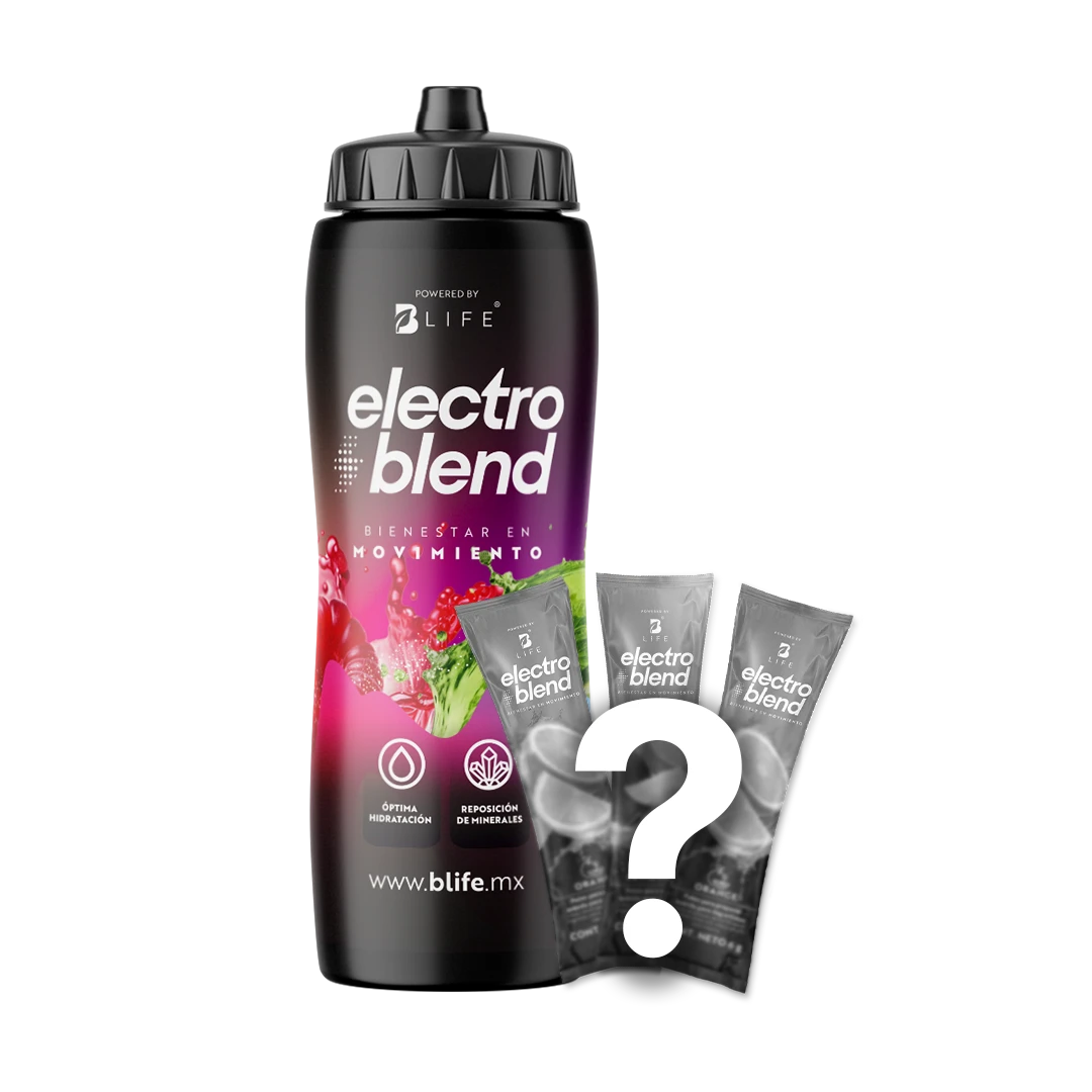 Botella Electroblend + 3 sachets (Limón o Naranja) 100% OFF