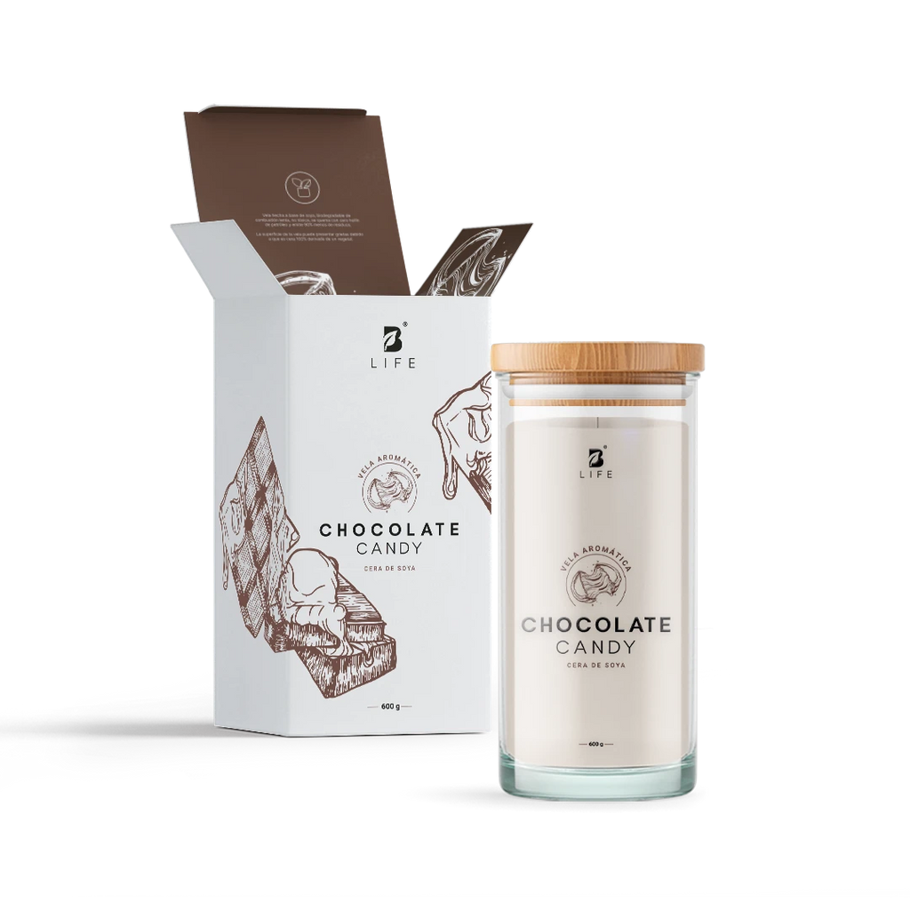 Chocolate Candy Aromatic Candle | Vela Aromática Dulce de Chocolate 600 g - 600 g - B Life®