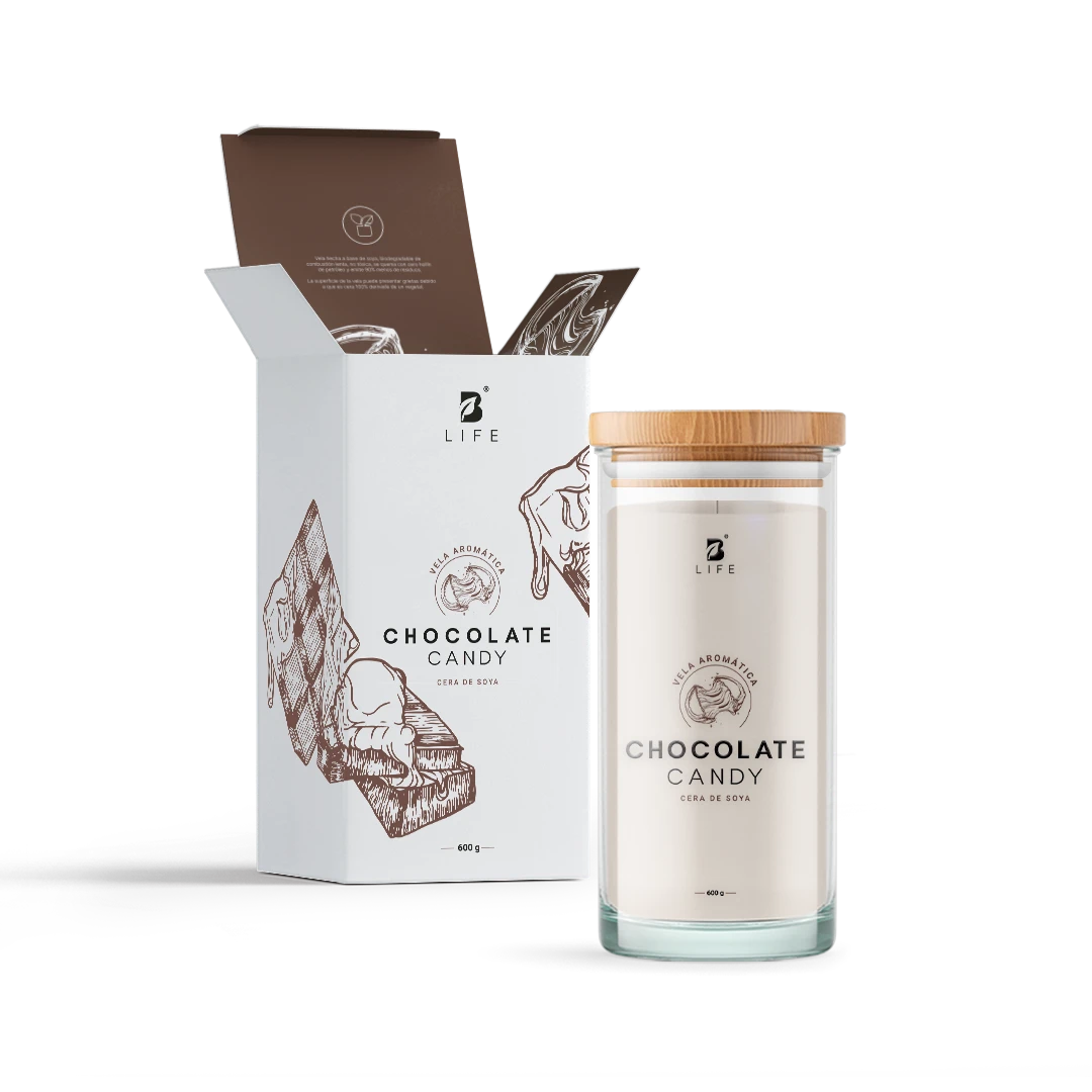Chocolate Candy Aromatic Candle | Vela Aromática Dulce de Chocolate 600 g - 600 g - B Life®