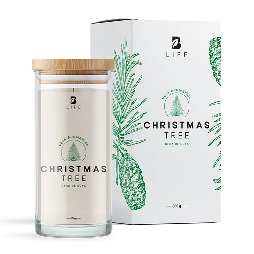Christmas Tree Aromatic Candle | Vela Aromática Árbol de Navidad 600 g - 600 g - B Life®