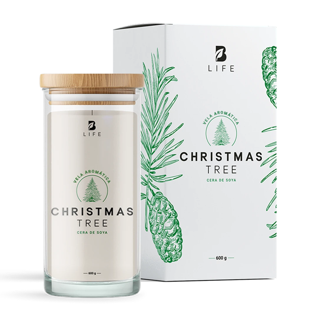 Christmas Tree Aromatic Candle | Vela Aromática Árbol de Navidad 600 g - 600 g - B Life®