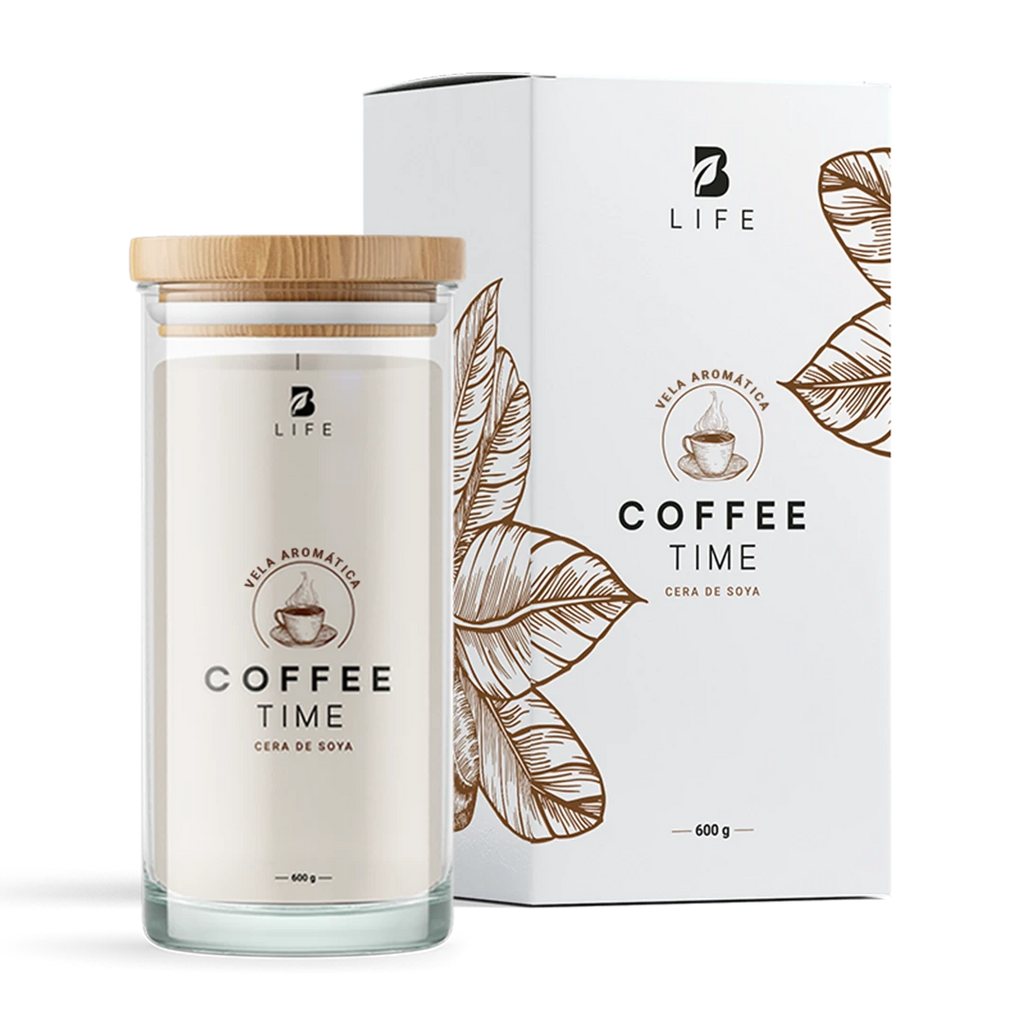 Coffee Time Aromatic Candle | Vela Aromática de Café Recién Hecho 600 g - 600 g - B Life®