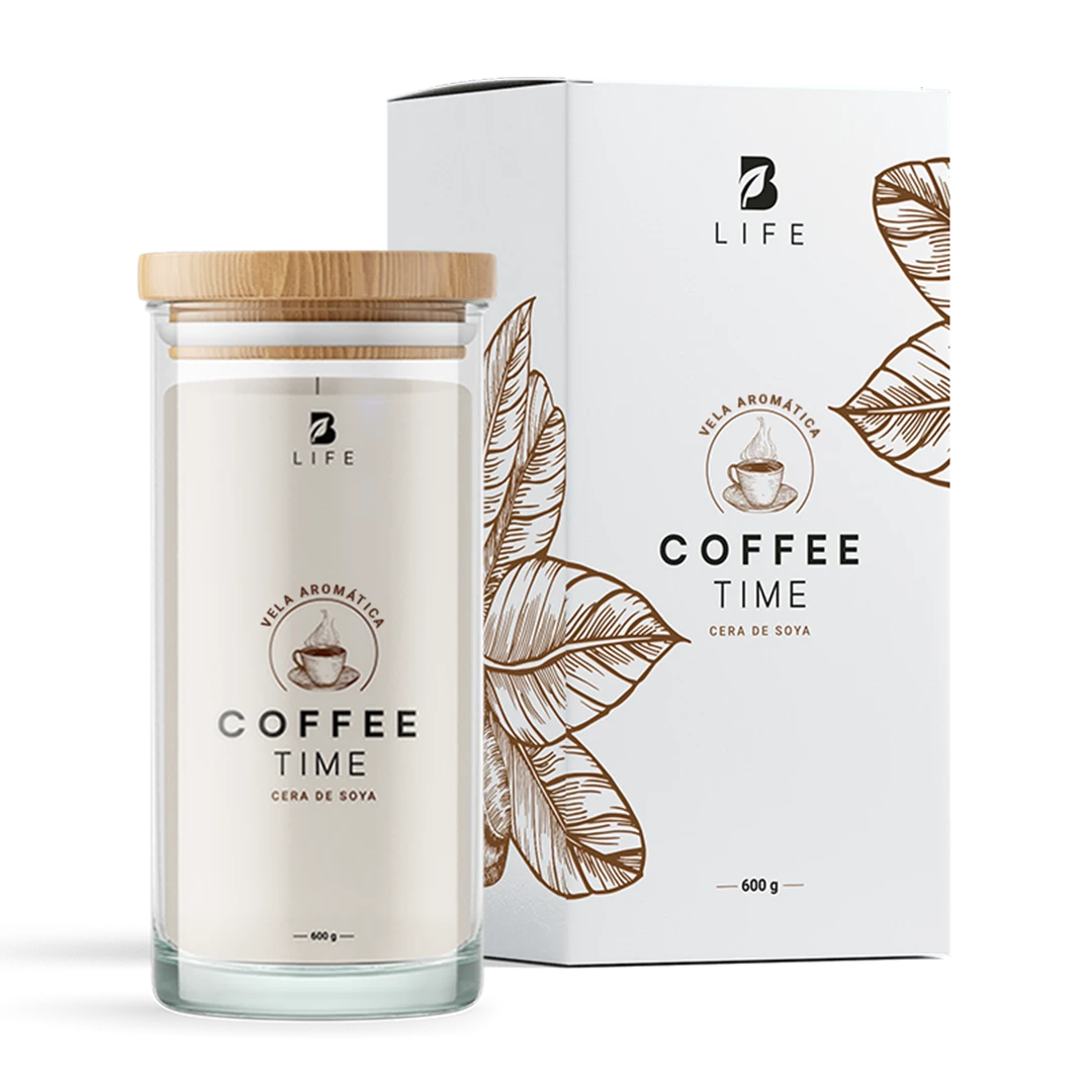 Coffee Time Aromatic Candle | Vela Aromática de Café Recién Hecho 600 g - 600 g - B Life®