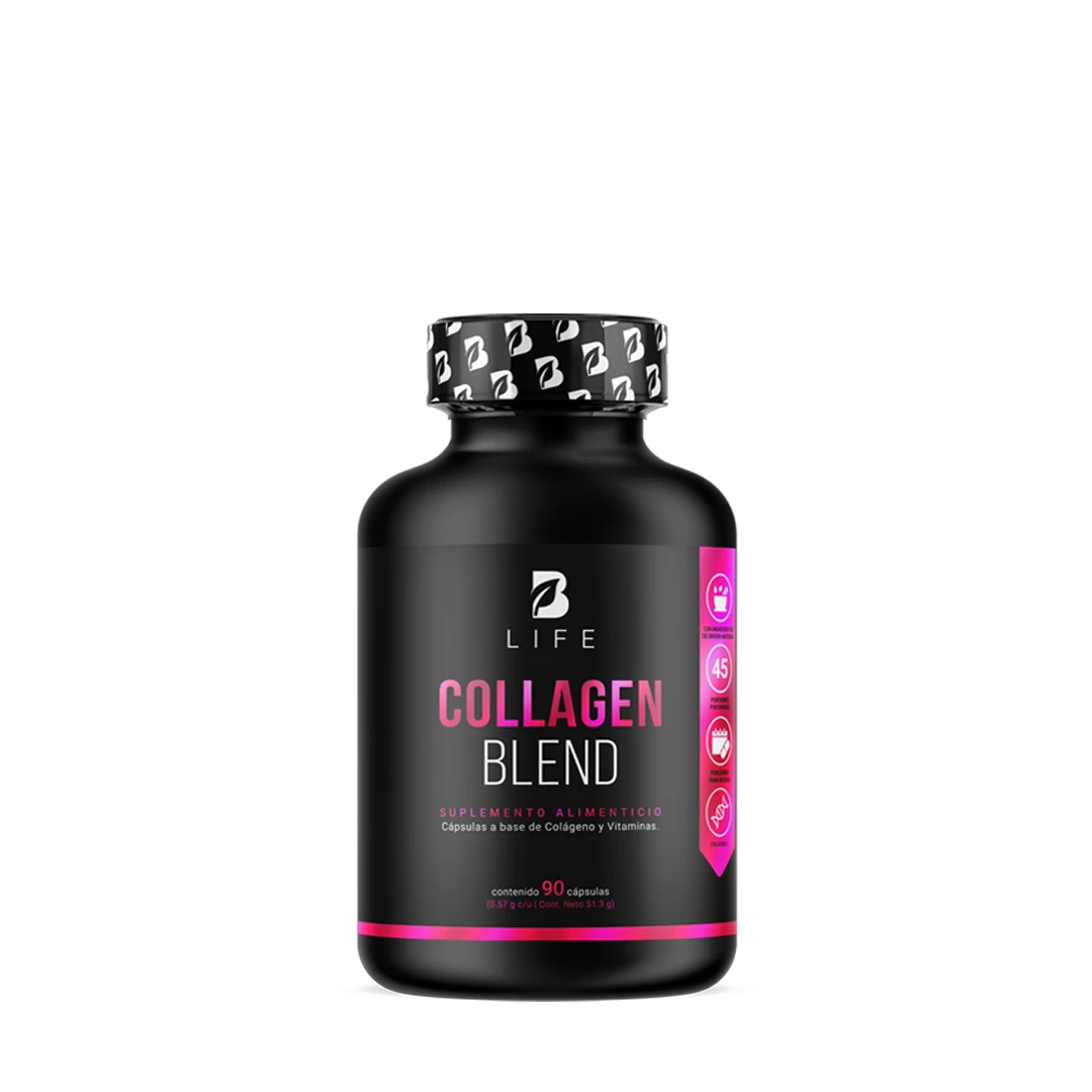 Colágeno Hidrolizado | con Acido Hialurónico y Vitaminas - 90 Caps | 570 mg - B Life®