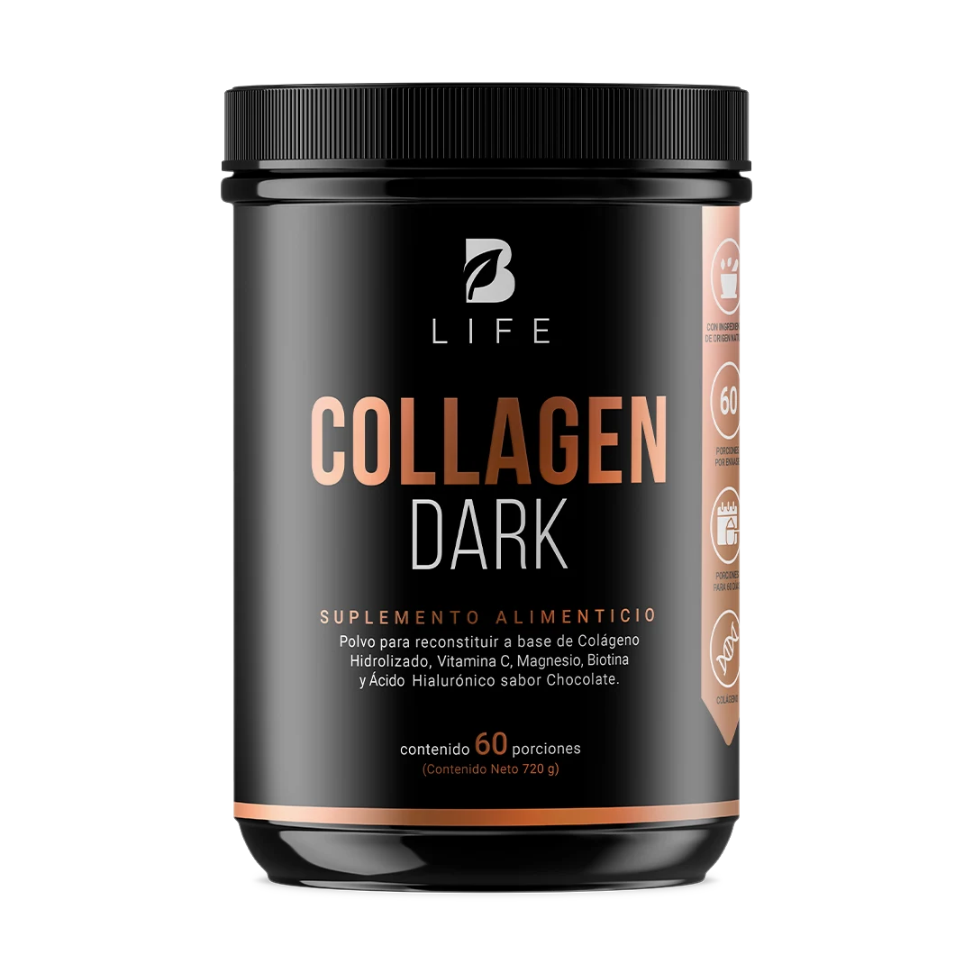 Colágeno Hidrolizado en Polvo sabor Chocolate | con Vitamina C, Magnesio, Biotina y Ácido Hialurónico | 720 gramos 