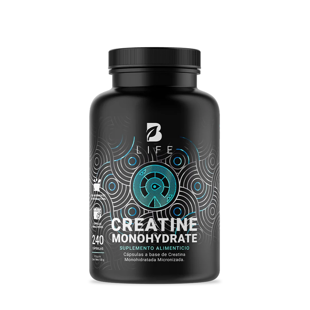 Creatina Monohidratada Micronizada | 240 Cápsulas | Alta Pureza 