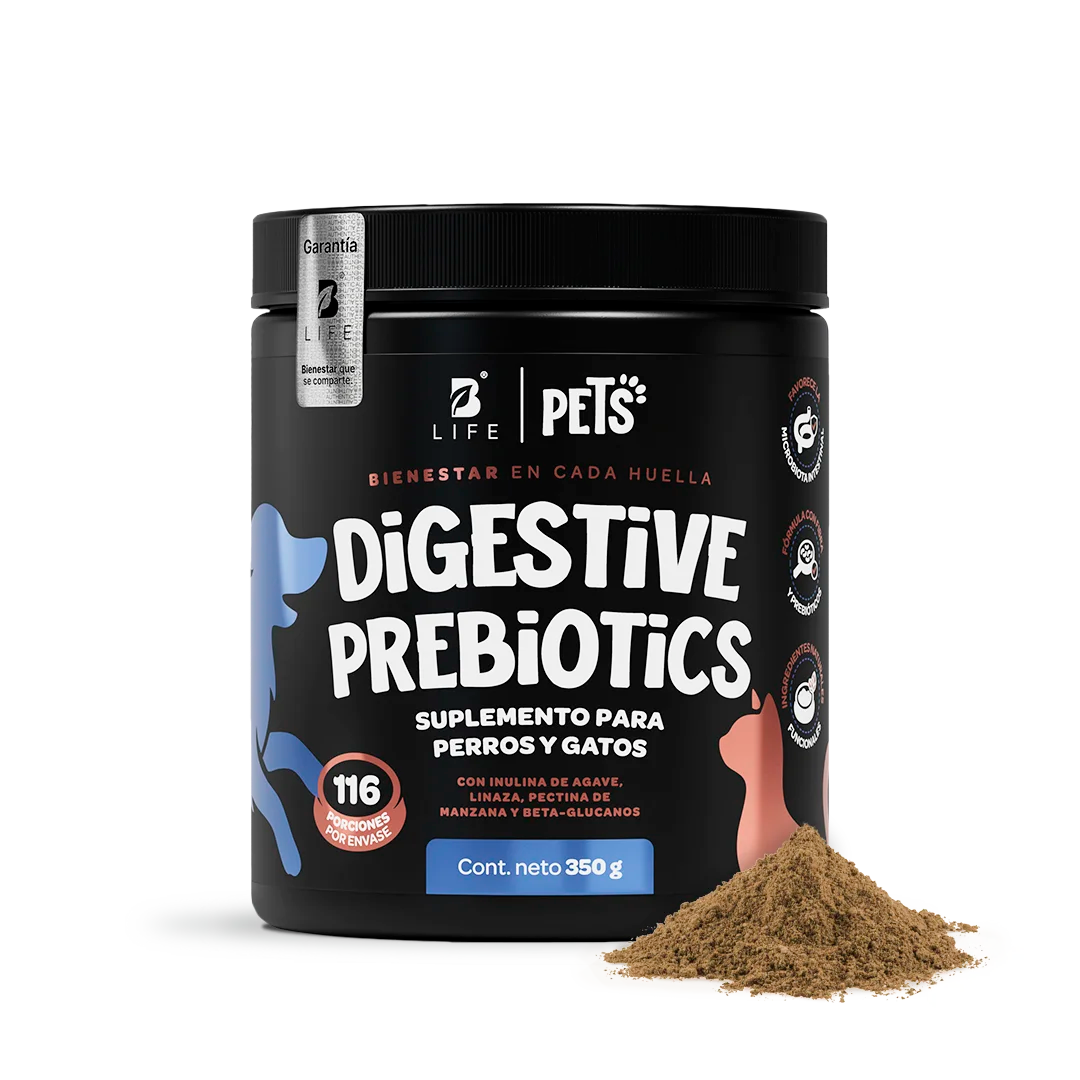 Prebióticos para Perros y Gatos | con Inulina de Agave y Linaza | 350g  - 350 g - B Life®