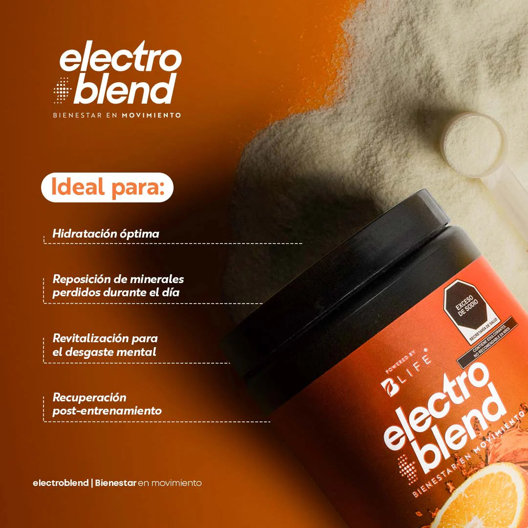 Electroblend Orange | Bebida Hidratante Sin Azúcar sabor Naranja 60 servicios