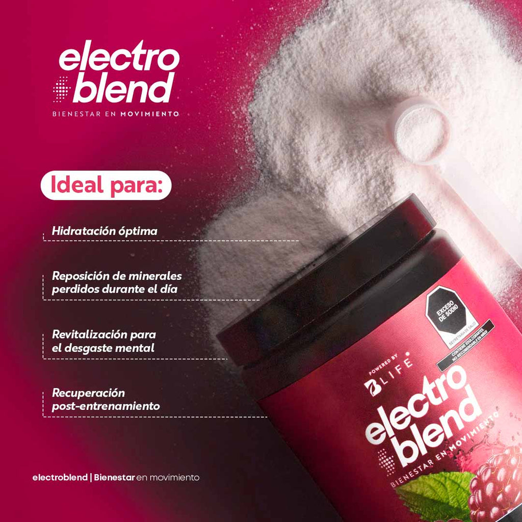Electroblend Raspberry | Bebida Hidratante Sin Azúcar sabor Frambuesa 60 servicios