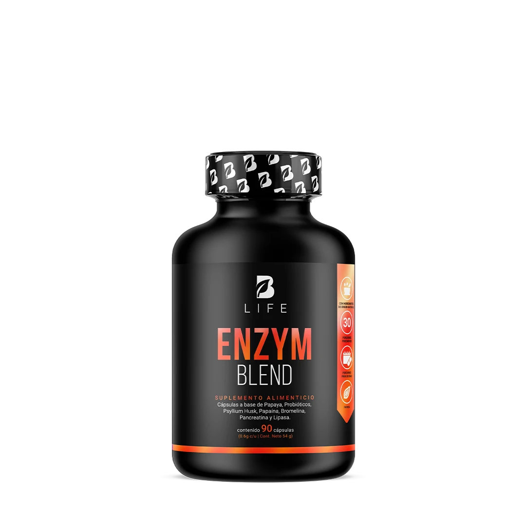 Enzimas Digestivas | con Probióticos, Papaya y Psyllium Husk | 180 Cápsulas | 1800 mg por porción