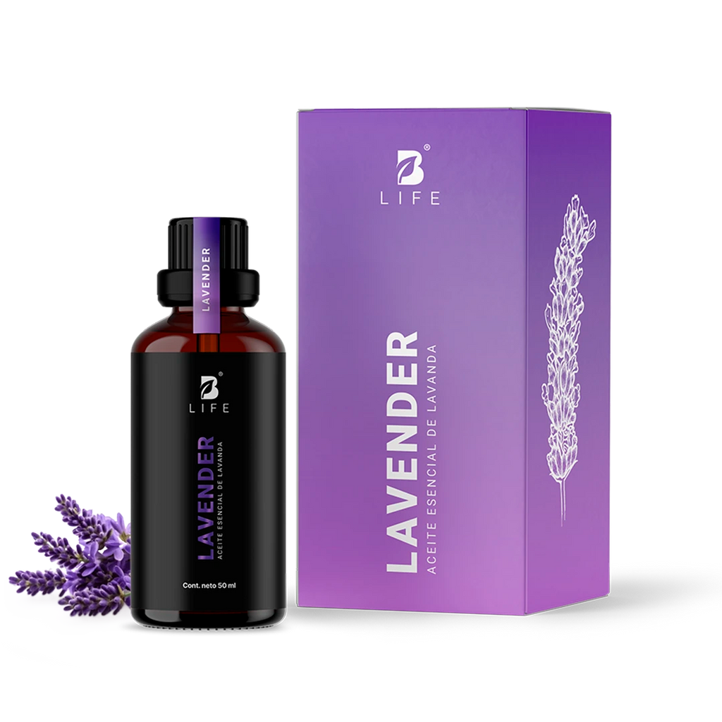 Essential Oil Lavender | Aceite Esencial Lavanda 50 y 120 ml | Grado alimenticio - 50 ml - B Life®