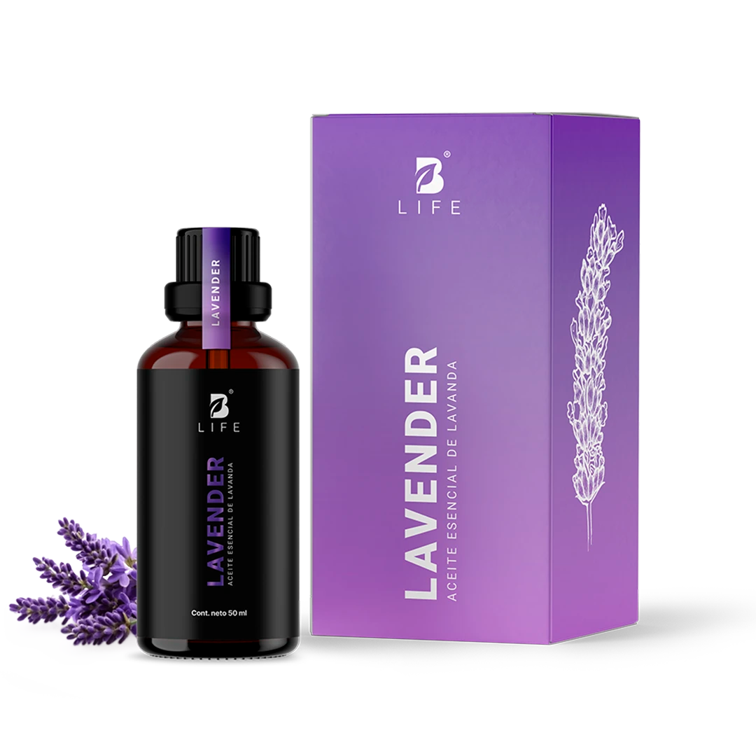 Essential Oil Lavender | Aceite Esencial Lavanda 50 y 120 ml | Grado alimenticio - 50 ml - B Life®
