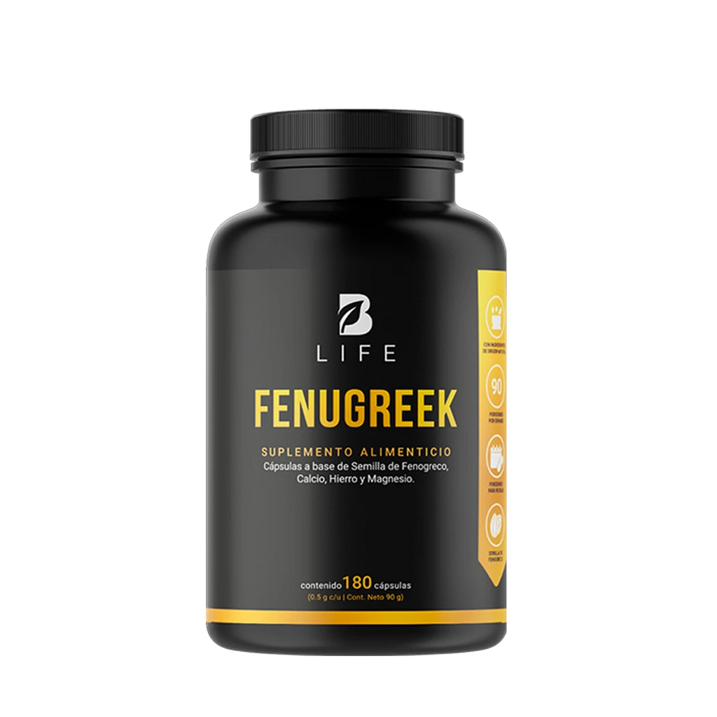 Fenogreco | con Calcio, Hierro y Magnesio | 180 Cápsulas 1000 mg por porción