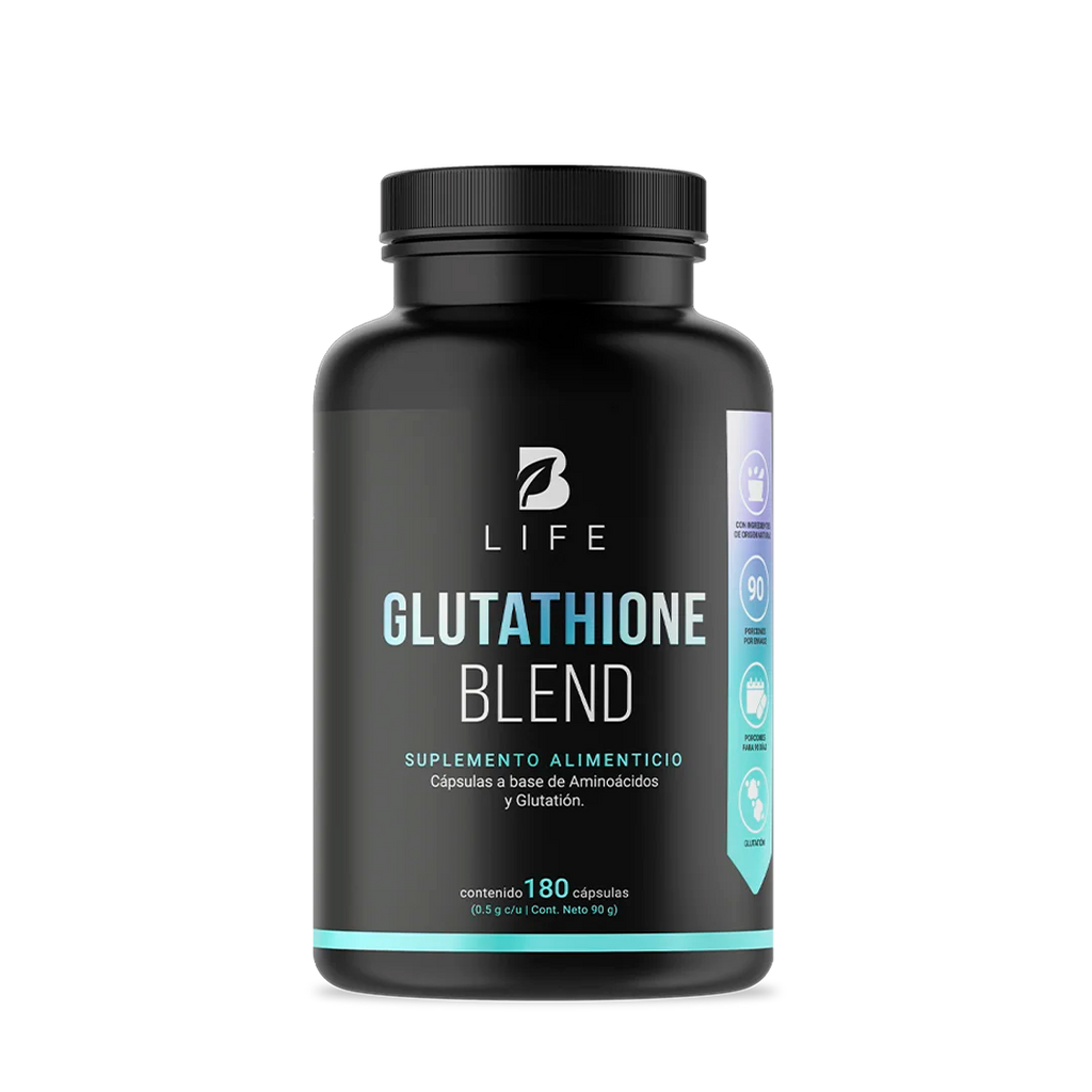Glutatión con L-Cisteína, L-Glutamina y L-Glicina | 1000 mg por Porción | 180 Cápsulas 