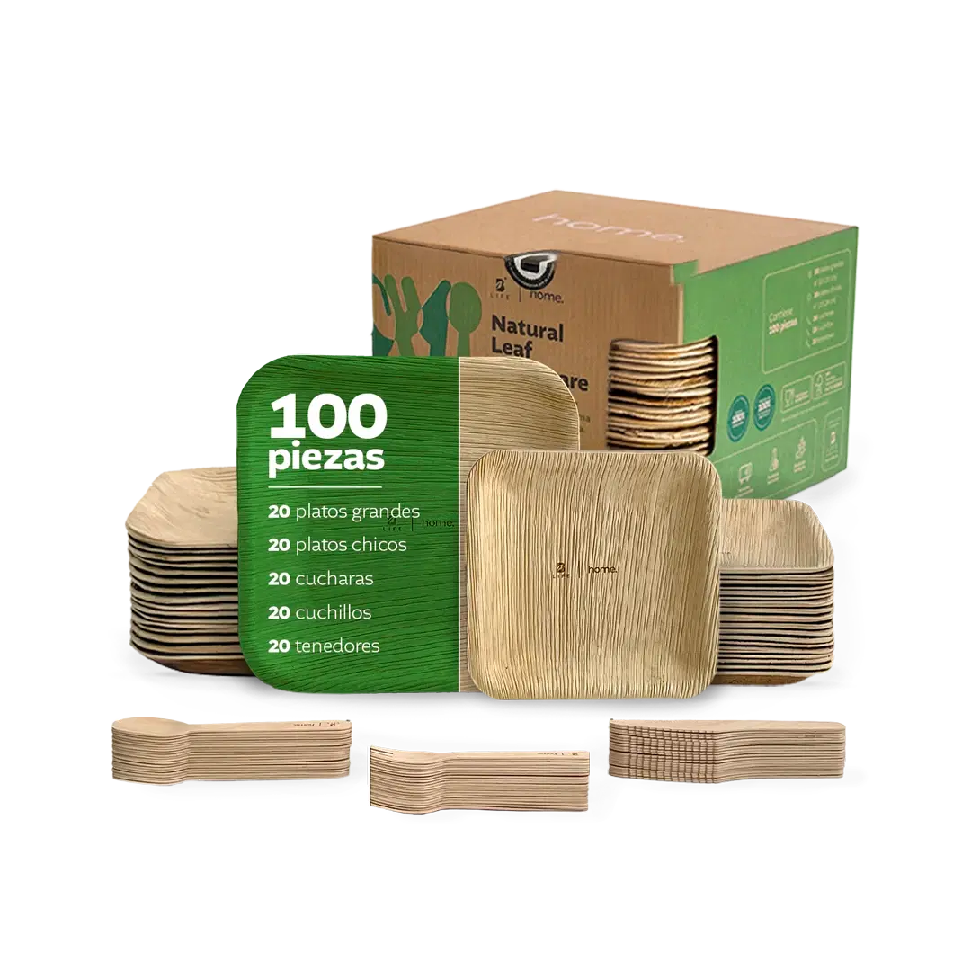 Desechables Hoja de Palma Biodegradable