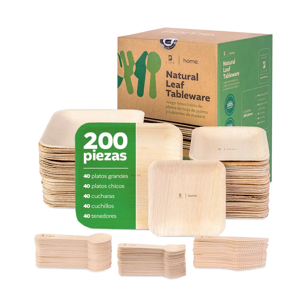 Desechables Hoja de Palma Biodegradable